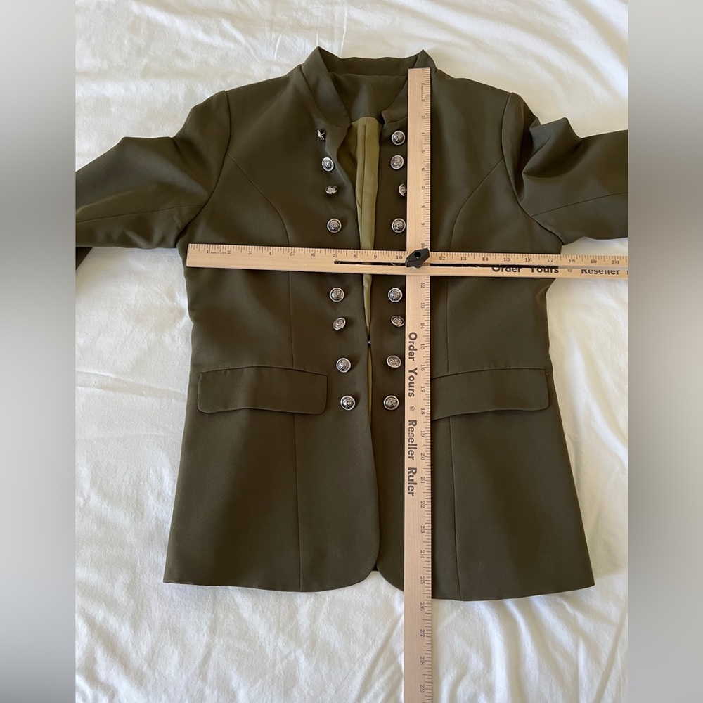Military style women’s jacket, size: S. Fully lined, open front - Picture 5 of 11